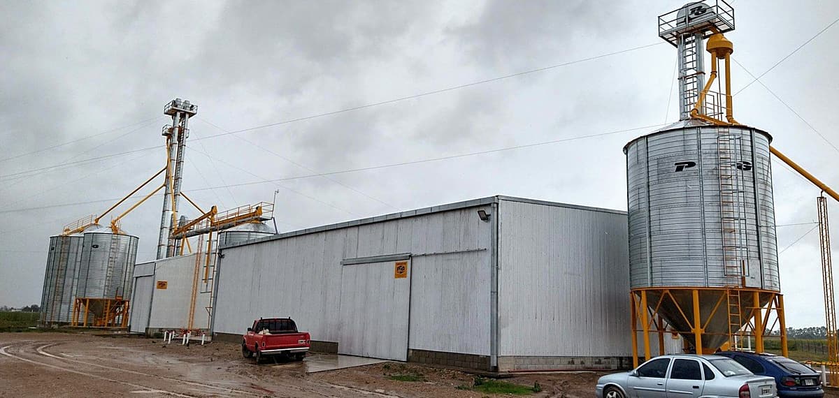 Planta completa con galpón y silos PG